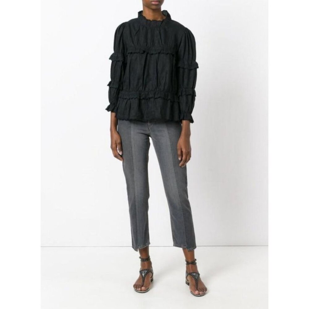 Isabel Marant Etoile Clancy Slim Boyfriend Jeans Dark Grey Size 42/ US 10